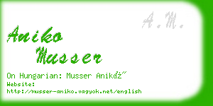 aniko musser business card